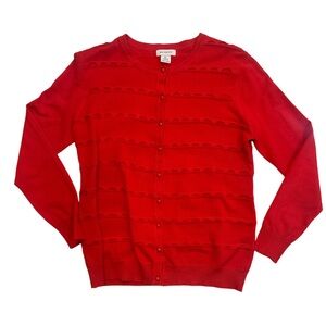 Eclectic Red Sweater Cardigan‎ Size XL - Great condition! ❄️🧣☃️